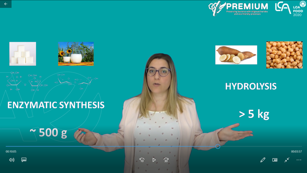 Environmental performance of new processes for the production of fructo- and galacto-oligosaccharides (FOS and GOS) (video)